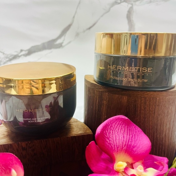Hermetise Other - Hermetise Body Butter and Scrub Set- Skin Care Routine